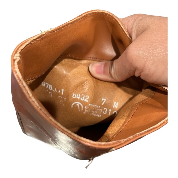 VINTAGE Riding Brown Knee High Riding Low Heel Boots Size 7 Made in USA - Picture 10 of 10